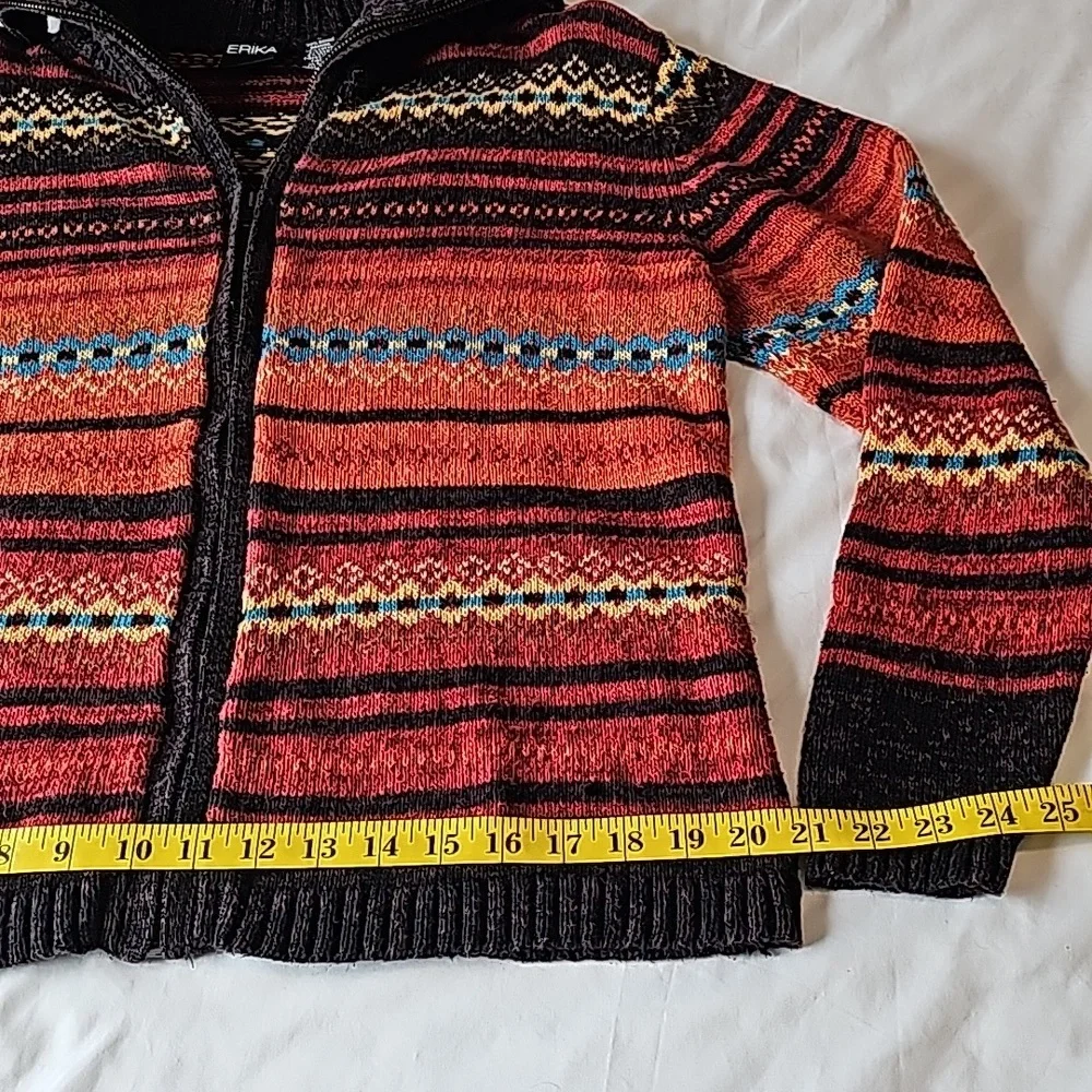 Chunky women's full zip sweater - Picture 6 of 10